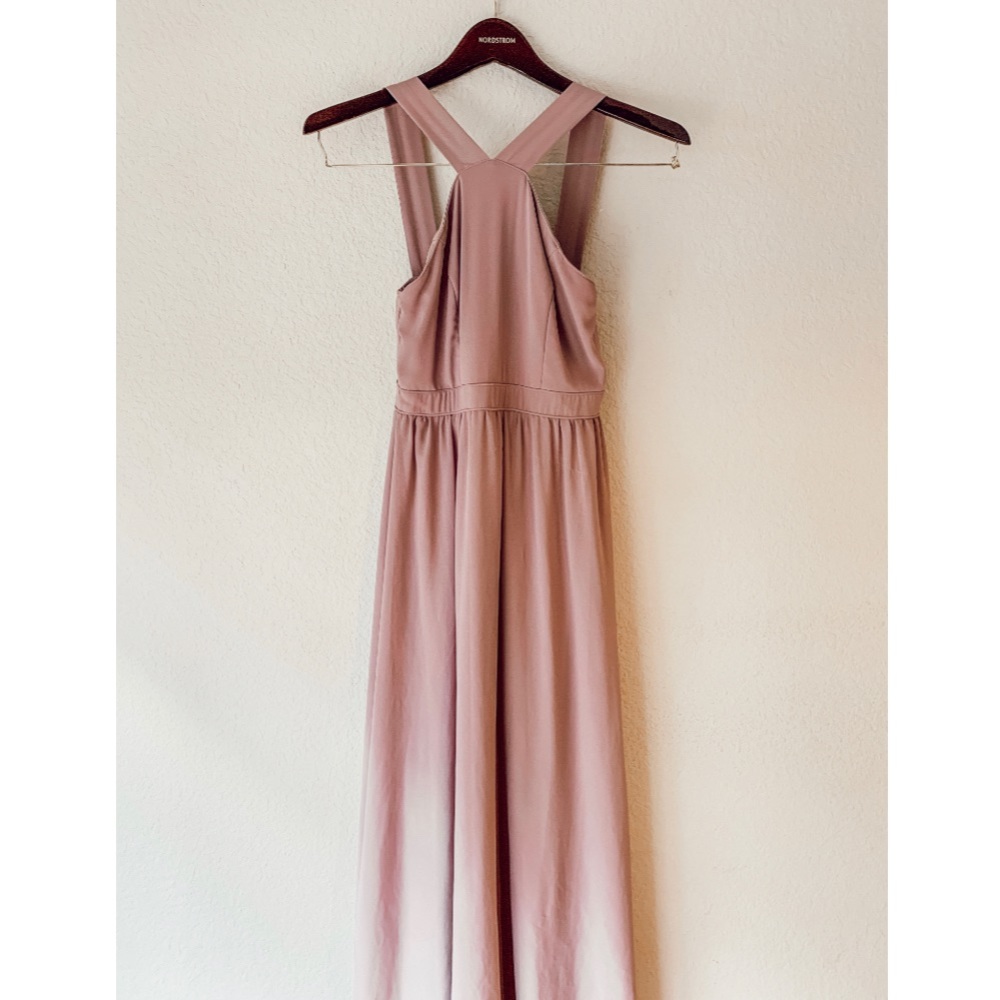 Lulu’s Air of Romance Taupe Maxi Dress